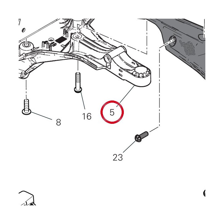 Semiguscio inf. portatarga — réf. 97111861A | Ducati Store