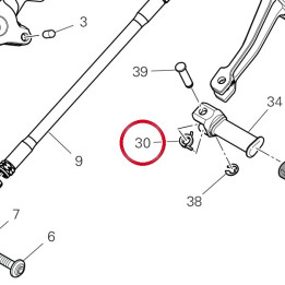 Ressort, rappel pédale — réf. 96211231A | Ducati Store