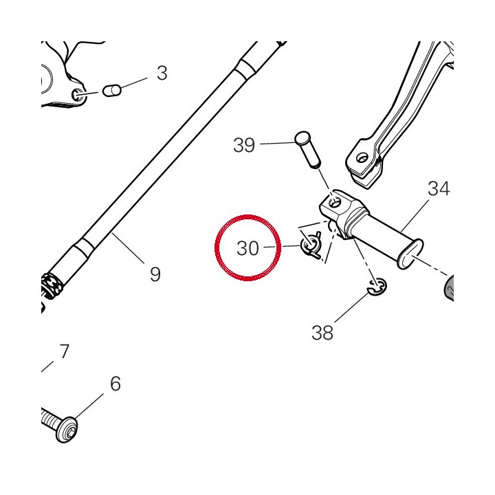 Ressort, rappel pédale — réf. 96211231A | Ducati Store