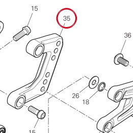Support plaque G. avant — réf. 96212771AB | Ducati Store