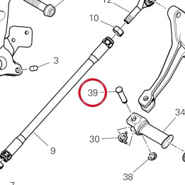 Pivot Repose-Pieds 96212921A — réf. 96212921A | Ducati Store