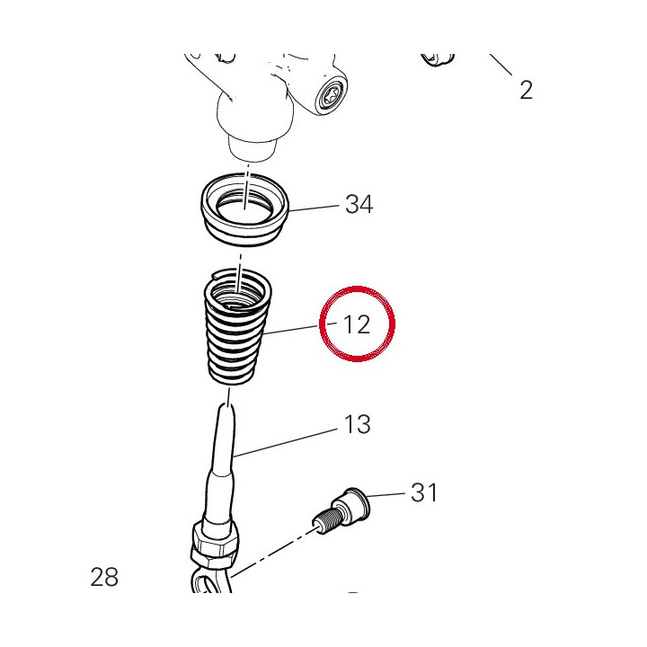 Ressort, rappel 96212941A — réf. 96212941A | Ducati Store