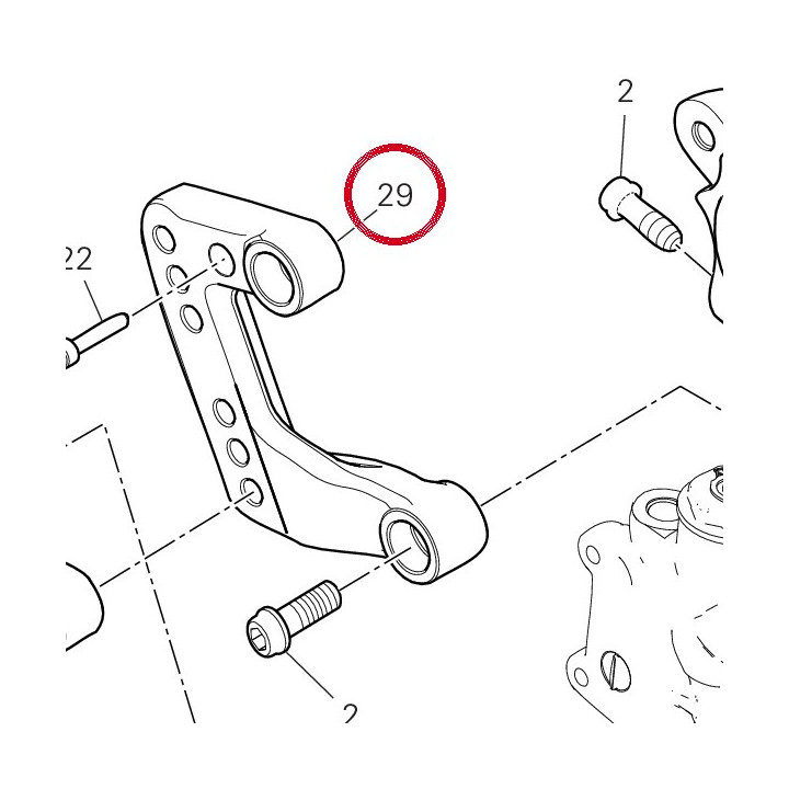 Support plaque D. avant — réf. 96212861AB | Ducati Store