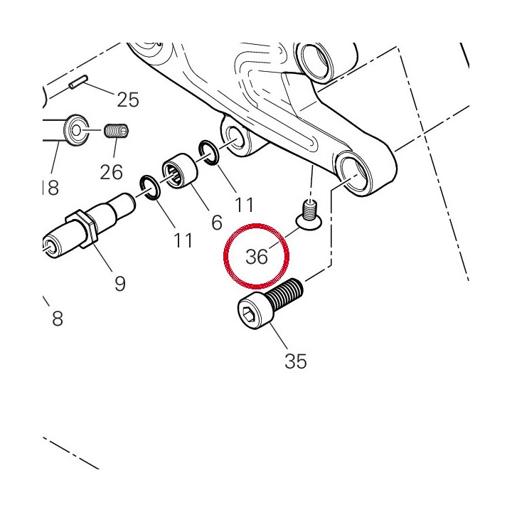Vis tspei M5X10 77750338B — réf. 77750338B | Ducati Store