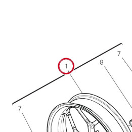 Jante roue av. 50123091AB — réf. 50123091AB | Ducati Store