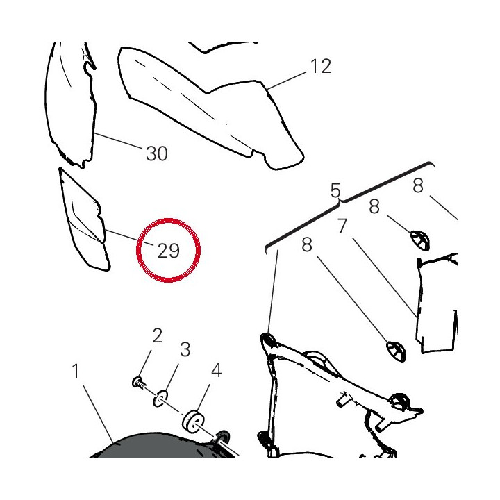 Reflechissant la chaleur — réf. 4601P631A | Ducati Store