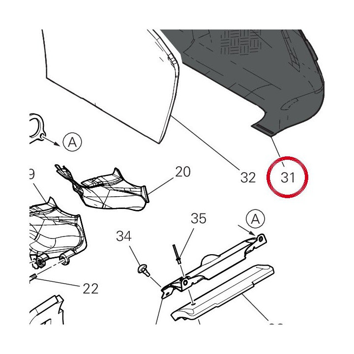 Carbon left sil. cover — réf. 4801J133BA | Ducati Store