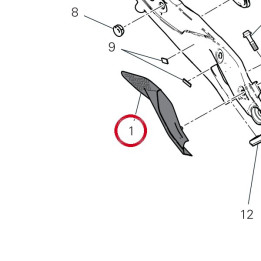 Couvercle droit 48217711BA — réf. 48217711BA | Ducati Store