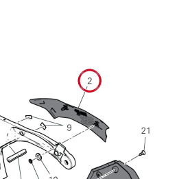 Couvercle gauche 48217701BA — réf. 48217701BA | Ducati Store