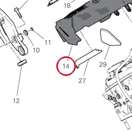 Carbon rear head cover — réf. 4601S521CA | Ducati Store