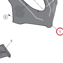 Cupolino superiore carbone — réf. 48114943BA | Ducati Store