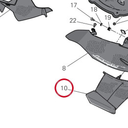 Ala destra carbonio — réf. 4801J252CA | Ducati Store