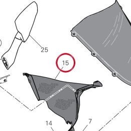 Couvercle capot gauche — réf. 4601S481BA | Ducati Store