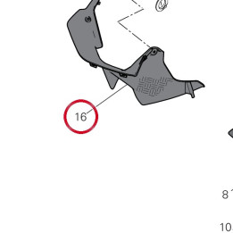 Couvercle capot droite — réf. 4601S491BA | Ducati Store