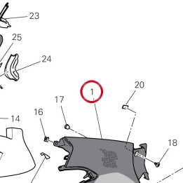 Demi-Carene supérieure — réf. 4801J092BA | Ducati Store