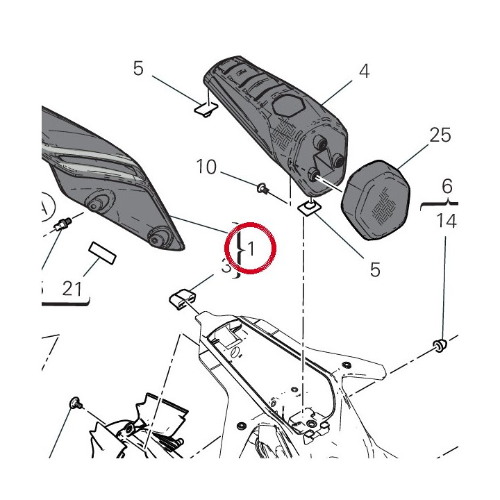 Stgr cover codone — réf. 482P7692BA | Ducati Store
