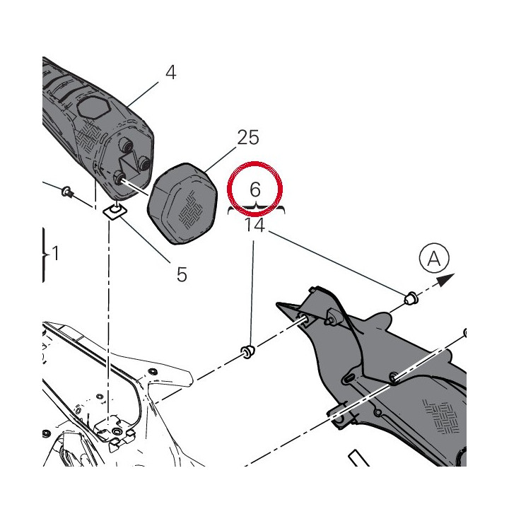 Panneau lateral gauche — réf. 482P7671BA | Ducati Store