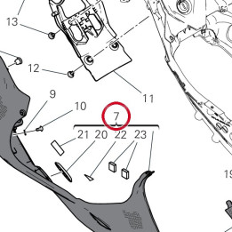 Panneau lateral droit — réf. 482P7661BA | Ducati Store