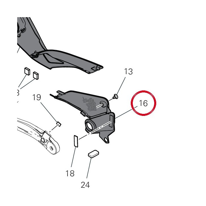 Carbon left tank cover — réf. 4801J502BA | Ducati Store
