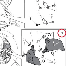 Convoyeur D'Air gauche — réf. 48414431AB | Ducati Store