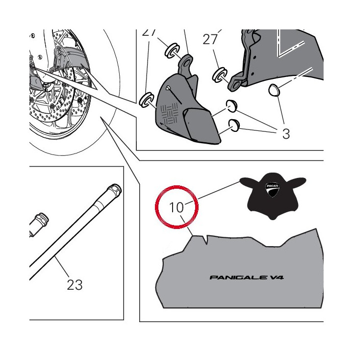 Bache couvre moto Panigale — réf. 91910921AA | Ducati Store
