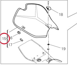 Stgr sella pilota V22S — réf. 595P3622AH | Ducati Store