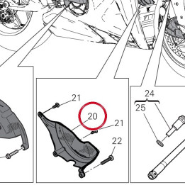 Cover cop alternatore — réf. 4601P651AA | Ducati Store
