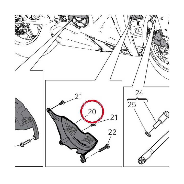 Cover cop alternatore — réf. 4601P651AA | Ducati Store