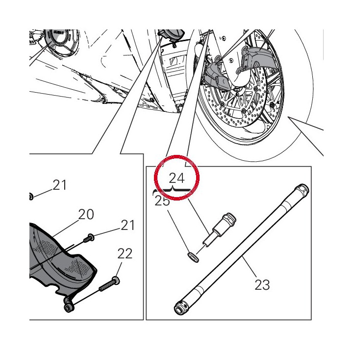 Extension tige commande — réf. 11711671AA | Ducati Store