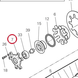 Disque de poussee embrayage — réf. 19410721A | Ducati Store