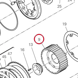 Mozzo centrale 19610831D — réf. 19610831D | Ducati Store