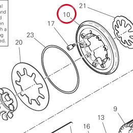 Mozzo anteriore 19610842A — réf. 19610842A | Ducati Store