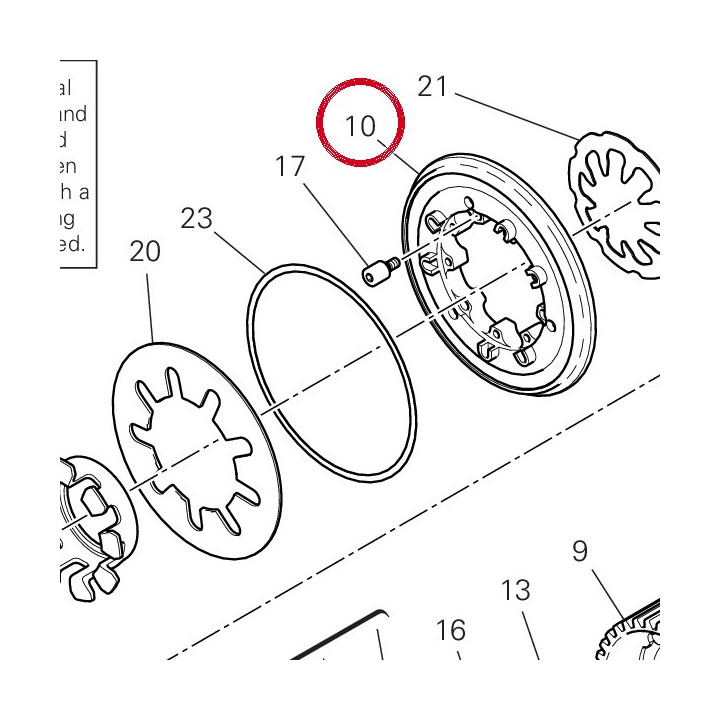 Mozzo anteriore 19610842A — réf. 19610842A | Ducati Store