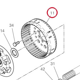 Cloche embrayage 19810671C — réf. 19810671C | Ducati Store