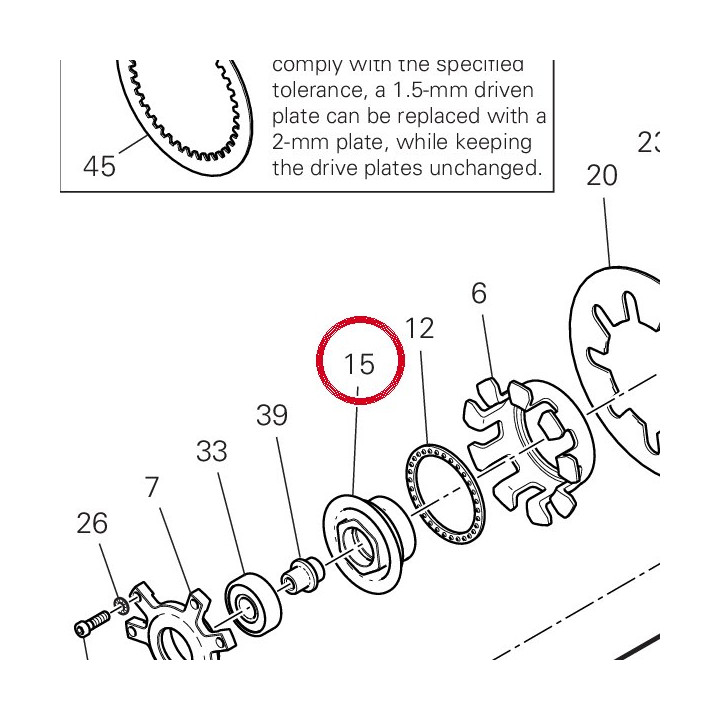 Écrou, special 75012251B — réf. 75012251B | Ducati Store