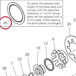 Disque mene epaisseur 2 — réf. 19014611A | Ducati Store