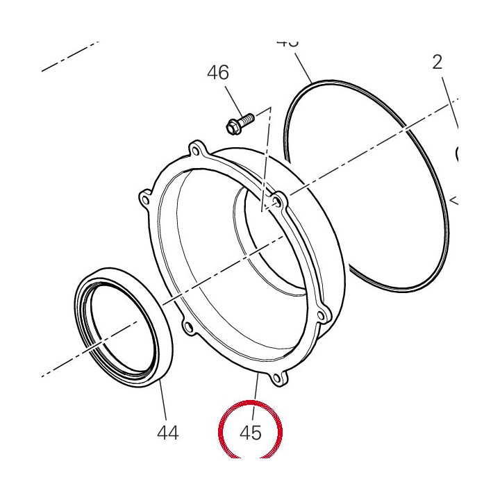 Coperchio porta tenuta — réf. 24314291D | Ducati Store
