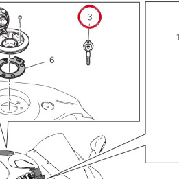 Clé avec transpondeur — réf. 59810651B | Ducati Store