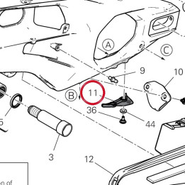 Aileron Cache-Chaîne — réf. 44610811AA | Ducati Store