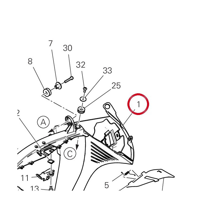 Protection radiateur — réf. 48414211AA | Ducati Store