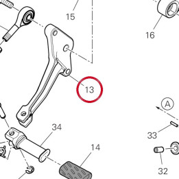 Levier de commande — réf. 96212841CA | Ducati Store