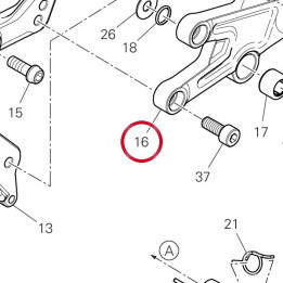 Plaque G. avant 96212821DA — réf. 96212821DA | Ducati Store