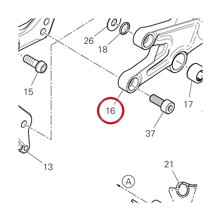 Plaque G. avant 96212821DA — réf. 96212821DA | Ducati Store