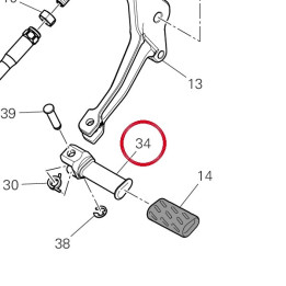 Pédale changement vitesse — réf. 96212911AA | Ducati Store