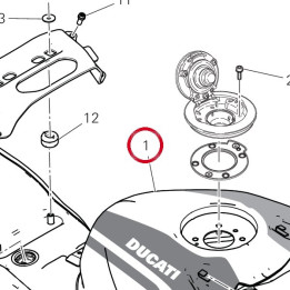 Réservoir carburant — réf. 58613571AA | Ducati Store
