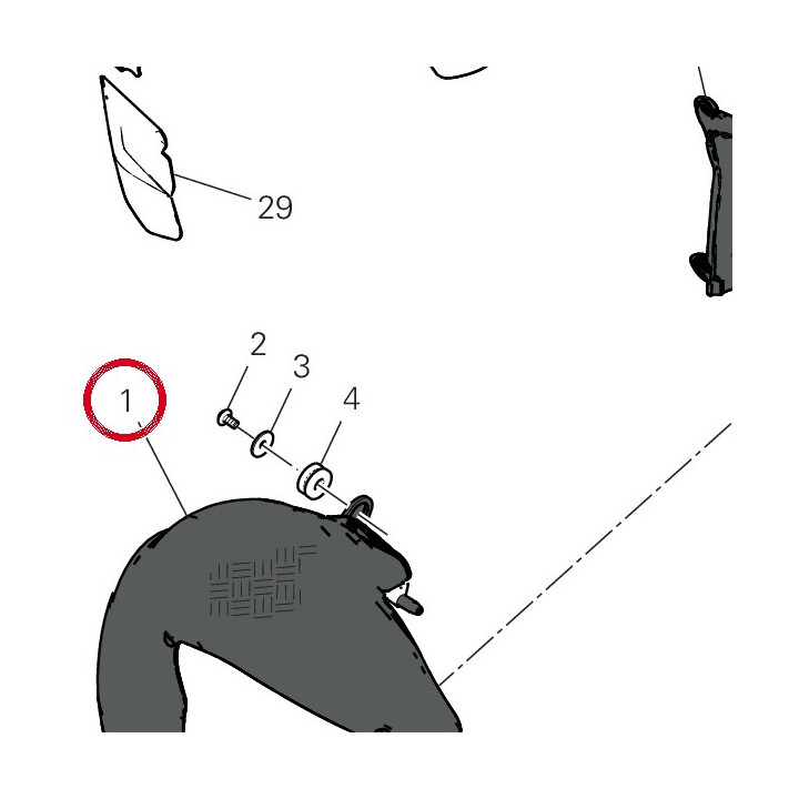 Pare-Chaleur arrière — réf. 4601P462AA | Ducati Store