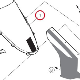 Pare-Brise complet 48711511A — réf. 48711511A | Ducati Store