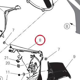 Cupolino inferiore — réf. 4801I781AA | Ducati Store