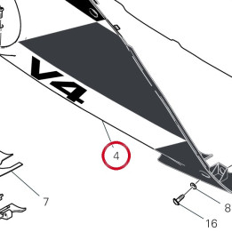Demi-Carene inférieur — réf. 4801I751AA | Ducati Store