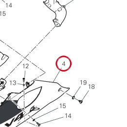 Demi-Carene inférieur — réf. 4801I741AA | Ducati Store